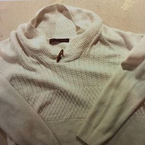 Men's Cream Cardigan Sweater